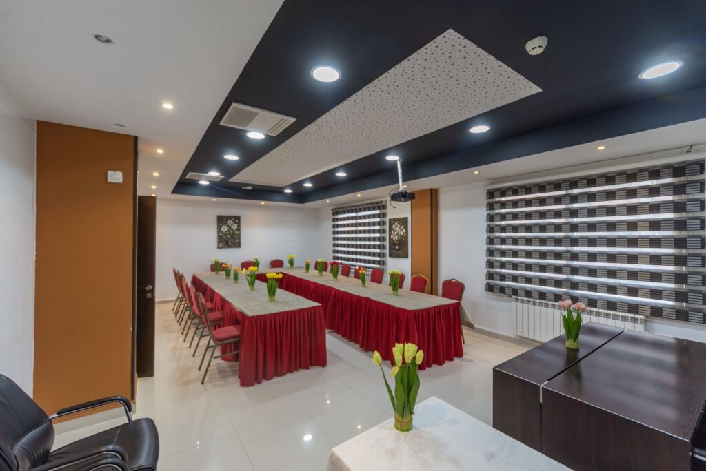 Clean hotel 's conference room